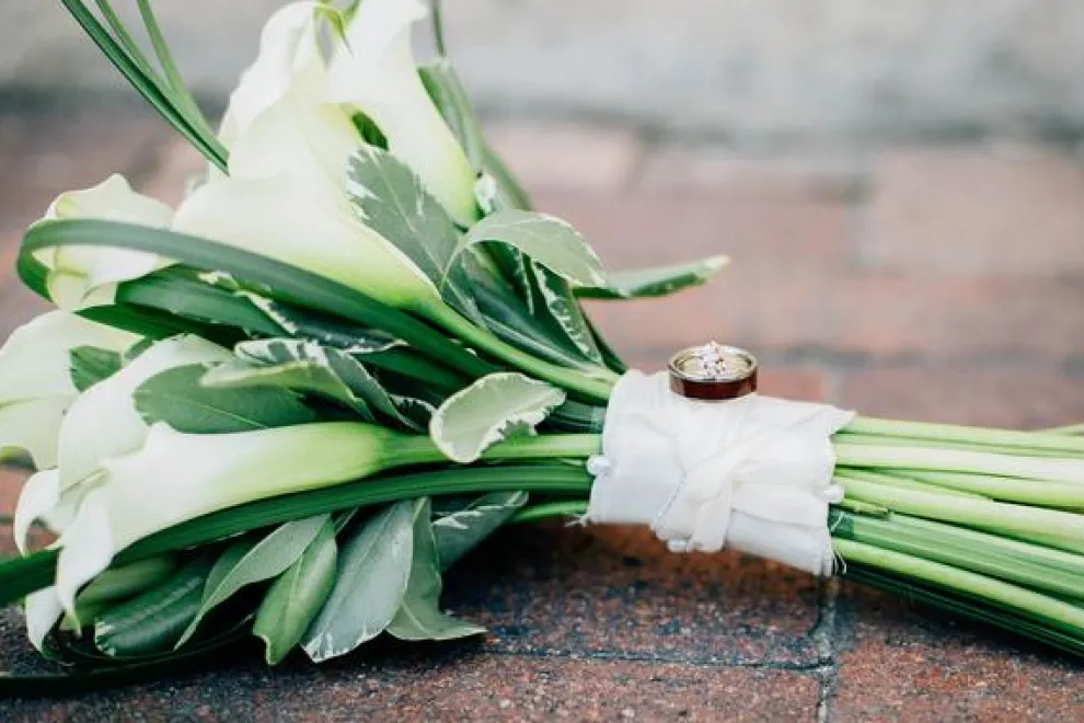 Titanium Ring With Hawaiian Curly Koa Wood